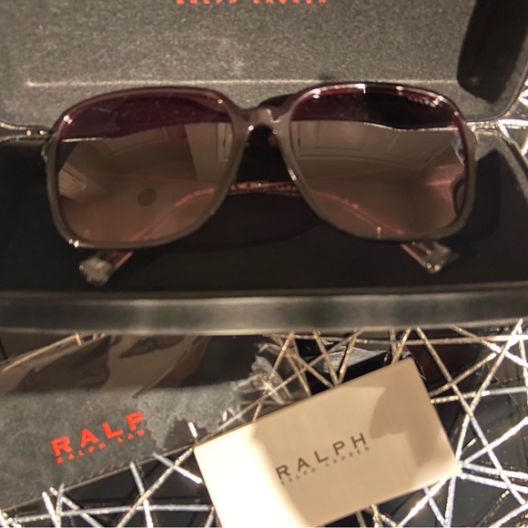 Ralph Lauren burgundy opal shades! Great condition, barely worn! - Picture 2 of 5